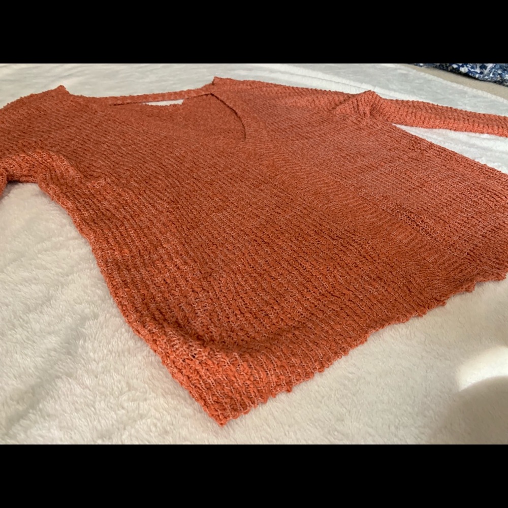 Open back coral forever 21 sweater